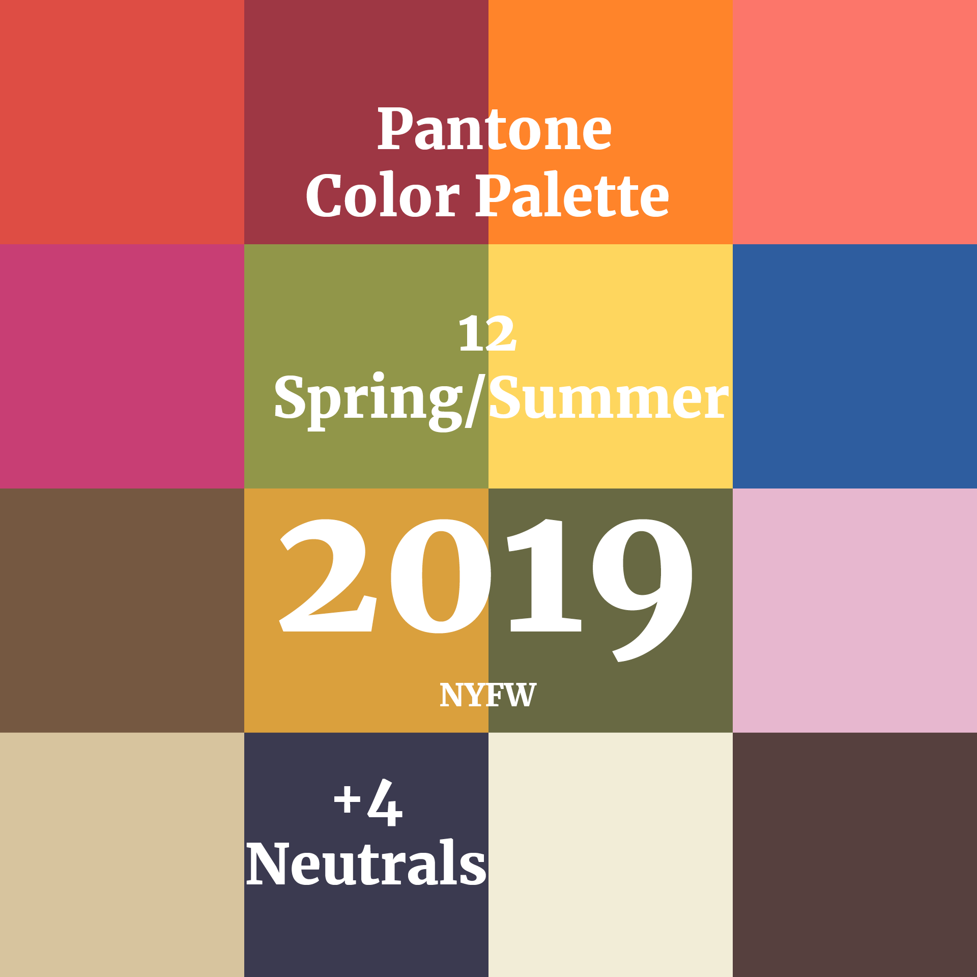 pantone palette 2020